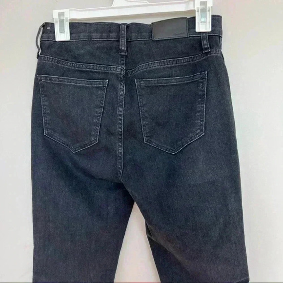 Madewell 10" High-Rise Skinny Jeans in Eclipse Wash Vintage Black Size 26 - Picture 6 of 12
